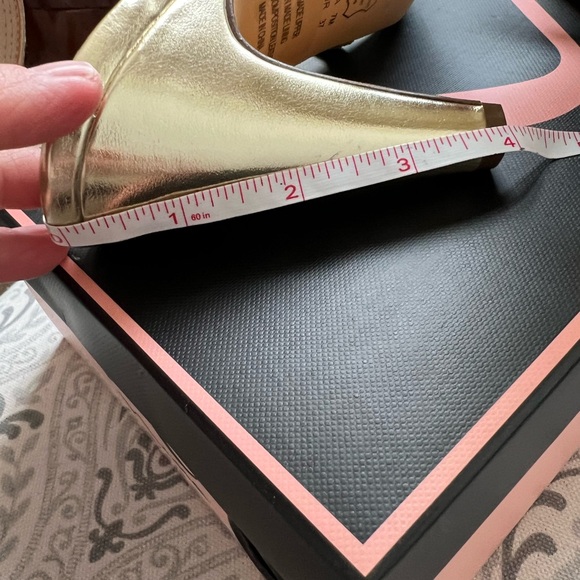 Nina Sami Gold Rhinestone Sandals - Picture 7 of 9